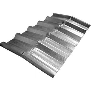 Cumeeira para Telha Metálica Trapezoidal Standard TP40 - Branco Neve - Cobertura Encontro de Águas Telhado