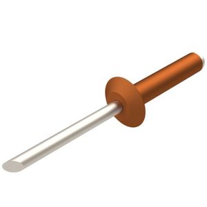 Rebite para Fixação Permanente – Alumínio Cor Terra Cota 4,0 x 15mm 100 unidades