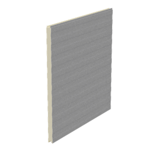 Natural Steel Frigo Panel - 32mm PIR core with White Lining - Width 1.10 Meters