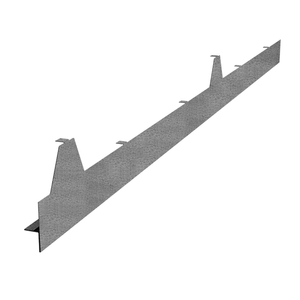 Acabamento Frontal em Aço para Isotelha Trapezoidal Telha Térmica Sanduíche 20mm - Pç. 1MT