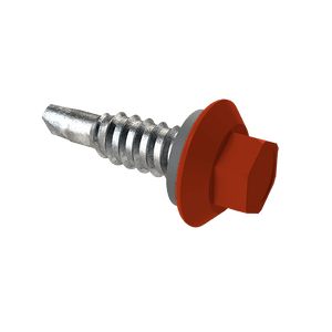 Parafuso de Costura para Vedação de Coberturas e acabamentos - Cor Terra Cota PB1/4-14 x 7/8 P1