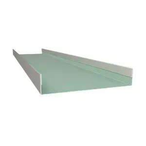 Perfil em formato de U 19MM X 70MM X 19MM - Branco/Primer 0,50 EXT - Peça com 3 metros