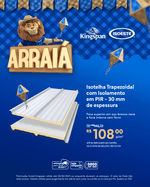 03 Isotelha Sanduiche Trapezoidal com Isolamento em PIR - 30MM de Espessura- 9003-filme