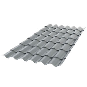Telha Metálica Colonial Standard Cinza Claro – 0,43 mm em Aço Galvalume