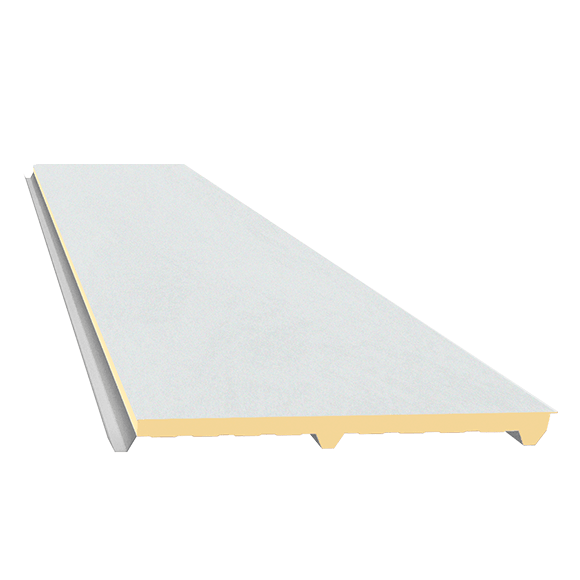 Telha Trapezoidal Térmica Branco Neve SEM FORRO - núcleo em PIR 30 mm